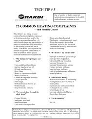 25 Common Heating Complaints - Gorman Industries Inc