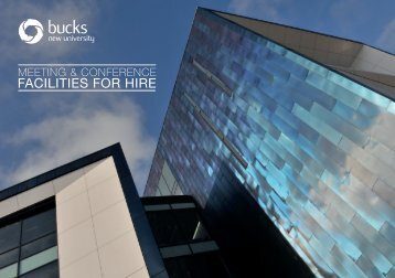 Brochure of facilities that Buckinghamshire New University offer for ...