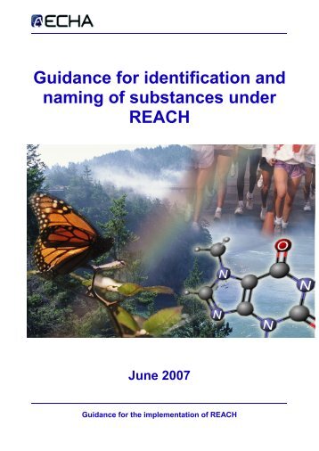 ECHA Guidance on Substance ID - Reach-lead.eu