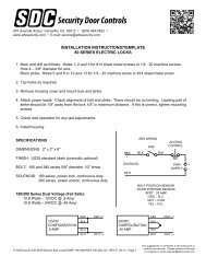 CAD/Template - SDC Security Door Controls