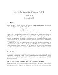 Convex Optimization Overview (cnt'd)