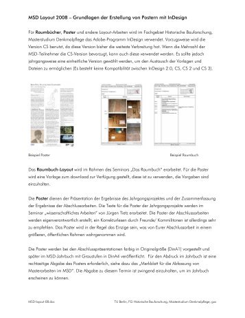 MSD-Layoutvorgaben - Institut für Baugeschichte, Architekturtheorie ...