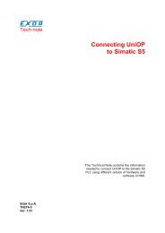 Connecting UniOP to Simatic S5