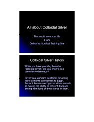 All about Colloidal Silver - Survival-training.info
