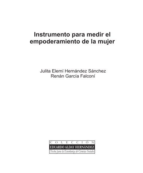 Instrumento para medir el empoderamiento de la mujer