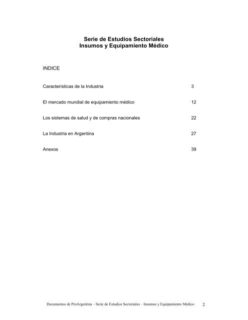 Sectorial_Insumos_ Medico - ProArgentina.Gov.Ar