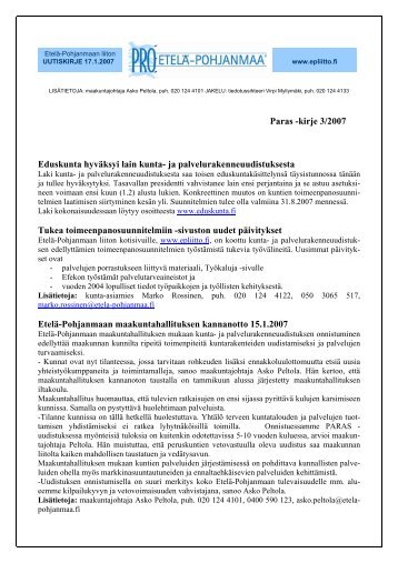 pdf-muodossa - EtelÃ¤-Pohjanmaan liitto