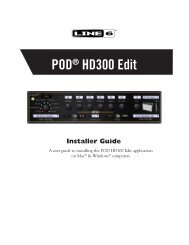 Line 6 POD® HD300 Edit Installer Guide (Rev. B, v. 1.03) - Musifex