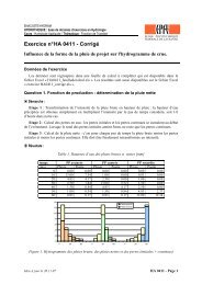 Exercice n° HA 0411 - Corrigé - LTHE