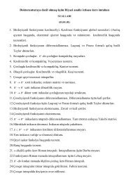 Doktoranturaya daxil olmaq üçün Riyazi analiz ixtisası üzrÉ imtahan ...