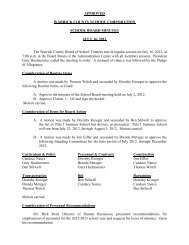 July 16, 2012 - Warrick County School Corporation