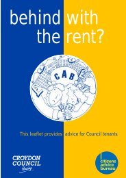 behind with the rent? - Croydon Council