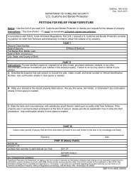 CBP Form 4630 - Forms