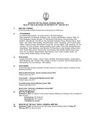 2011 AGM Minutes - Royal Yacht Club of Victoria