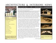 ARCHITECTURE & INTERIORS NEWS - College of Art and ...