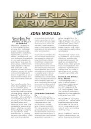 Zone Mortalis rules - Forge World