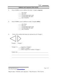 Print Activity for Similarity and Congruence - LearnAlberta.ca