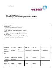 Procedure 103 Persoonlijke beschermingsmiddelen (PBM's) - Essent