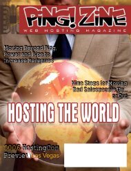 2006HostingCon - Ping! Zine Web Tech Magazine