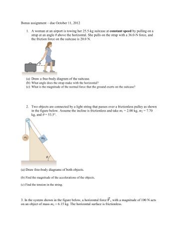Newton's Laws Bonus Assignment is posted here