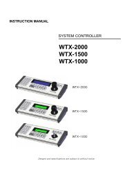 WTX-2000 WTX-1500 WTX-1000