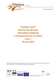 Compte-rendu - RÃ©seau Rural FranÃ§ais