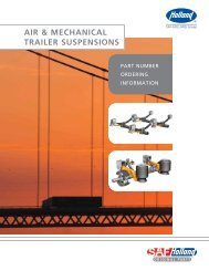 AIR & MECHANICAL TRAILER SUSPENSIONS - Holland Group Inc.