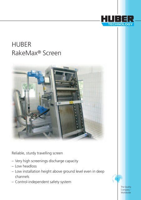 HUBER RakeMax Â® Screen - brochure english