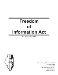 Freedom of Information Act Booklet - IMRF