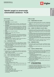 Splošni pogoji za zavarovanje avtomobilske asistence - PLUS