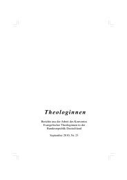 Theologinnen 23 - Konvent evangelischer Theologinnen