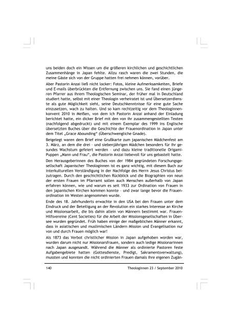 Theologinnen 23 - Konvent evangelischer Theologinnen