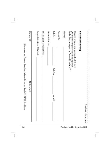 Theologinnen 23 - Konvent evangelischer Theologinnen