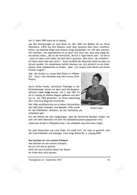 Theologinnen 23 - Konvent evangelischer Theologinnen