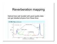 Reverberation mapping