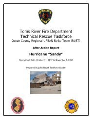 After Action Report - Toms River Fire Department