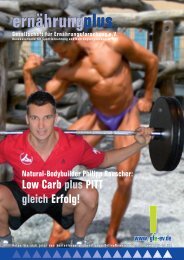 Natural-Bodybuilder Philipp Rauscher: LowCarb plus ... - (GfE) eV