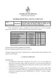 COMUNE DI SÃNNAI - Comune di Sinnai