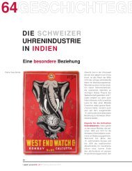 DIE SCHWEIZER UHRENINDUSTRIE IN INDIEN - Watch Around