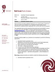 Memo_20012-2013 - Wolf Creek Public Schools