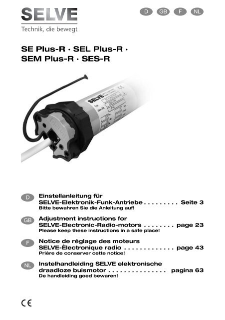 SE Plus-R Â· SEL Plus-R Â· SEM Plus-R - ELV