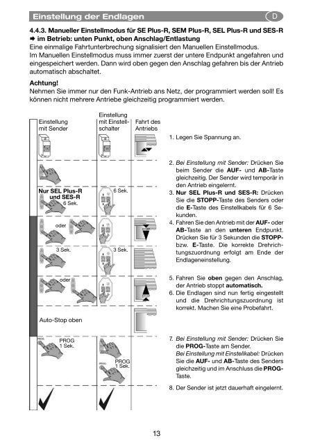 SE Plus-R Â· SEL Plus-R Â· SEM Plus-R - ELV