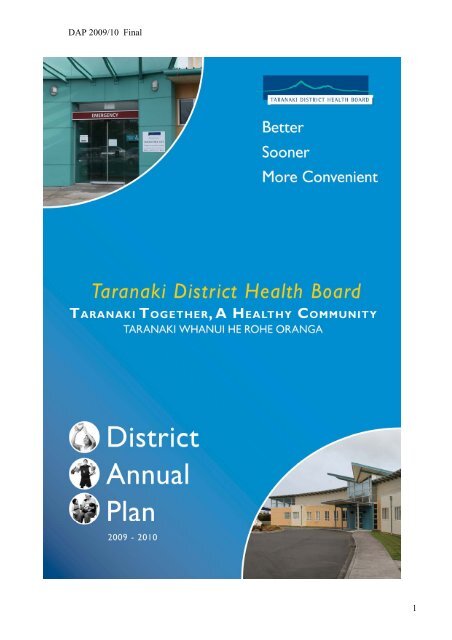 DAP 2009/10 Final 1 - Taranaki District Health Board