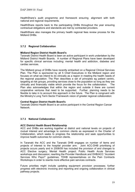 DAP 2009/10 Final 1 - Taranaki District Health Board