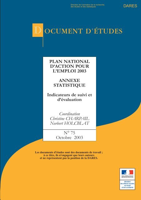 DE2003-075 - Plan national d'action pour l'emploi 2003 (docv2) (pdf ...