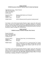 PUBLIC NOTICE 12/3/2012 Issuance of Draft Air Pollution Permit-To ...