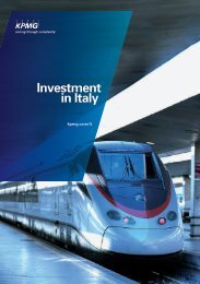 Investment in Italy