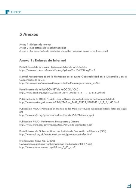 La gobernabilidad como tema transversal