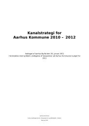 Kanalstrategi 2010 -2012 (pdf 107 KB) - Aarhus.dk