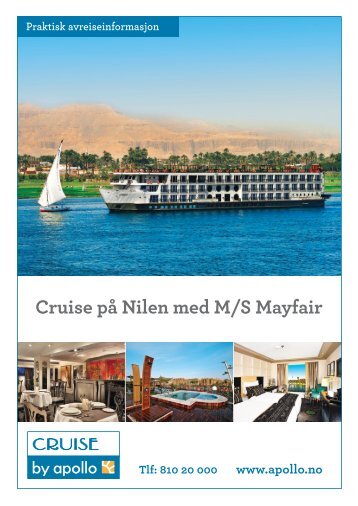 Cruise på Nilen med M/S Mayfair - Apollo